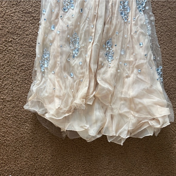 Jovani Sparkling Strapless Gown with Slit - Picture 9 of 16